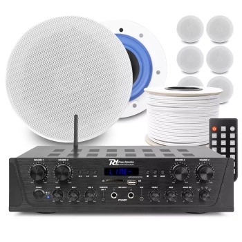 4 strefowy system multi room 8 x 6.5" ESCS6 z wzmacniaczem bluetooth