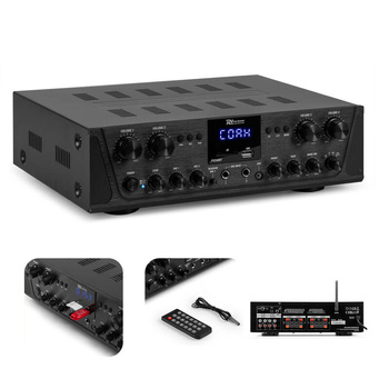 Wzmacniacz audio PV240BT 4 strefowy 400W BT USB SD FM pilot Power Dynamics