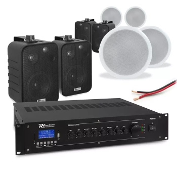 Zestaw głośników instalacyjnych 4 x 6.5" CSPB6 4 x BV40B z wzmacniaczem