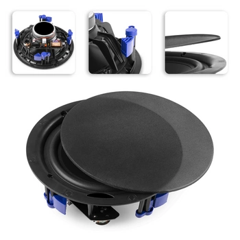 Niskoprofilowy głośnik sufitowy NCSS8B 2-drożny 8" czarny
