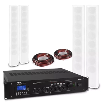 System wewnętrznych głośników 4 x ICS8 40W 100V z wzmacniaczem