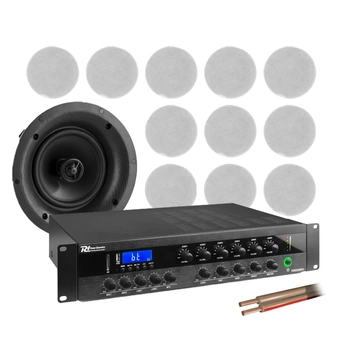 6 strefowy system głośników sufitowych 12 x 5.25" FCS5 z wzmacniaczem bluetooth