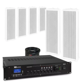 System zewnętrznych głośników 6 x OCS3 30W 100V IPX4 z wzmacniaczem