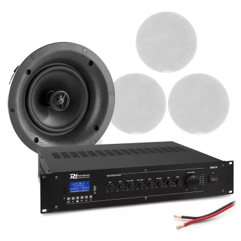 Profesjonalny system głośników sufitowych 4 x 8" FCS8  z wzmacniaczem bluetooth